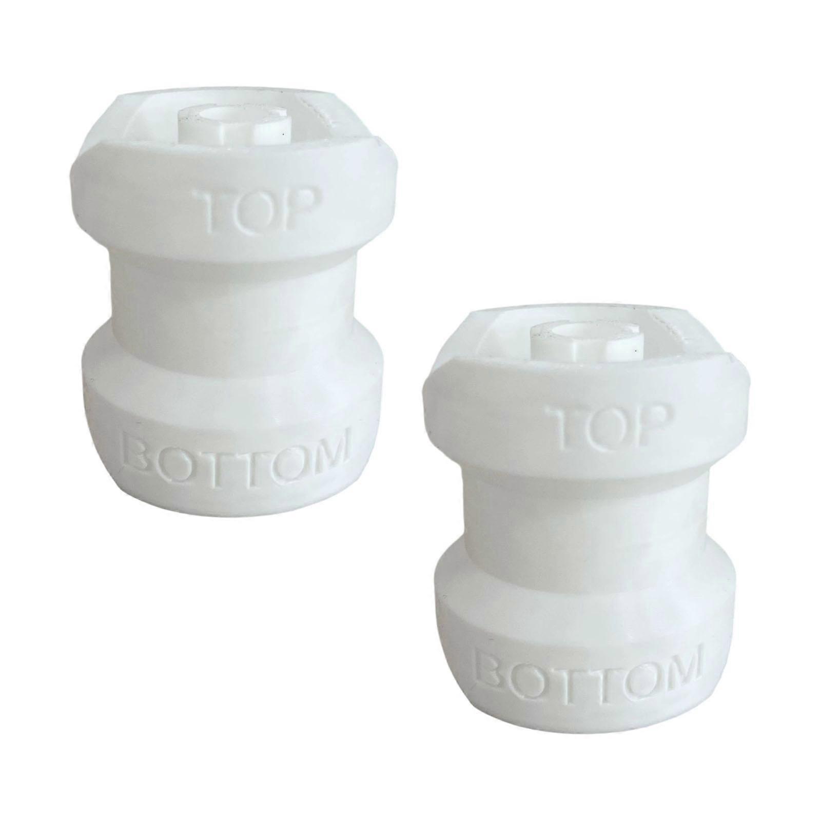 2PCS Leak proof Liquid Transfer Adapter Connector For Easy Refilling Of Multiple Plastic Bottle Size  White