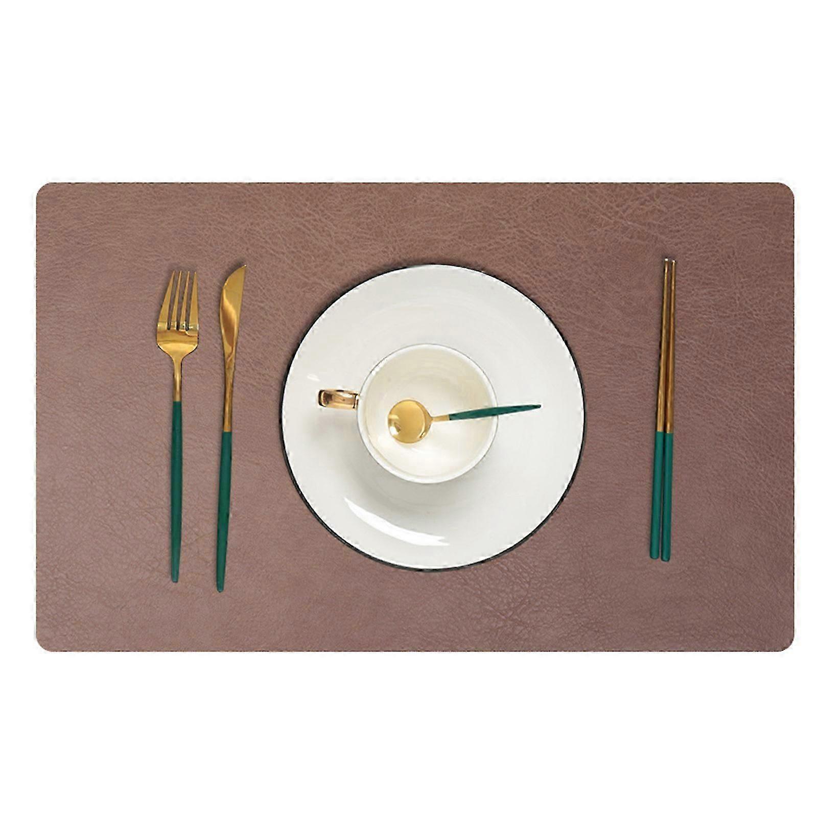 Modern Rectangular Placemats Heat Insulation Spill Proof Anti-scalding Non-Slip Decorative Place Mats for Dining Table