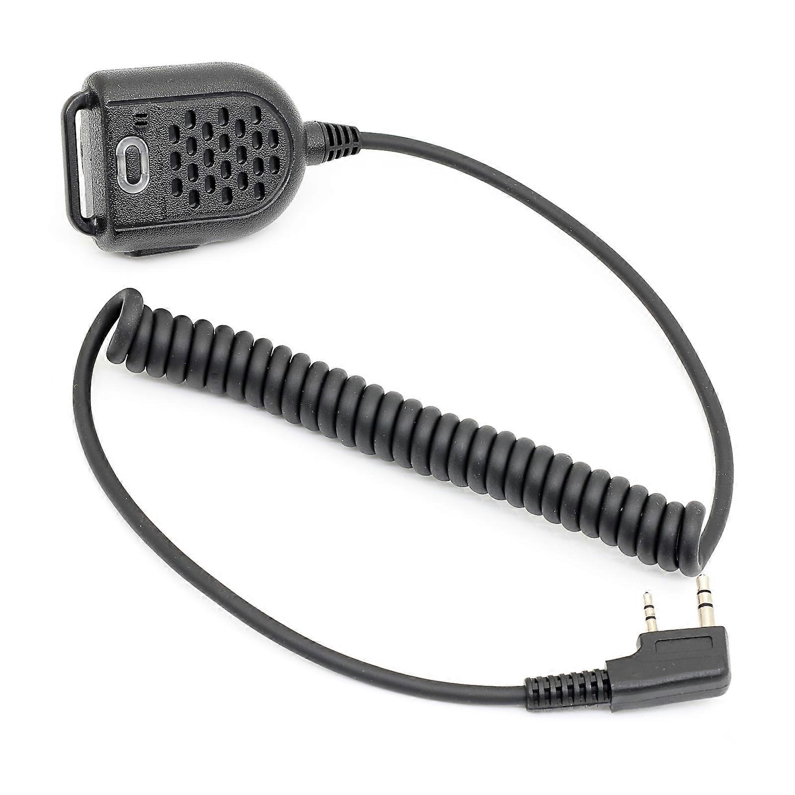 Portable Easy to Use 2 Pin Handheld Speaker Microphone for UV5R 888S Enhancing Outdoor Event Patrol Radio Communication Multicolor