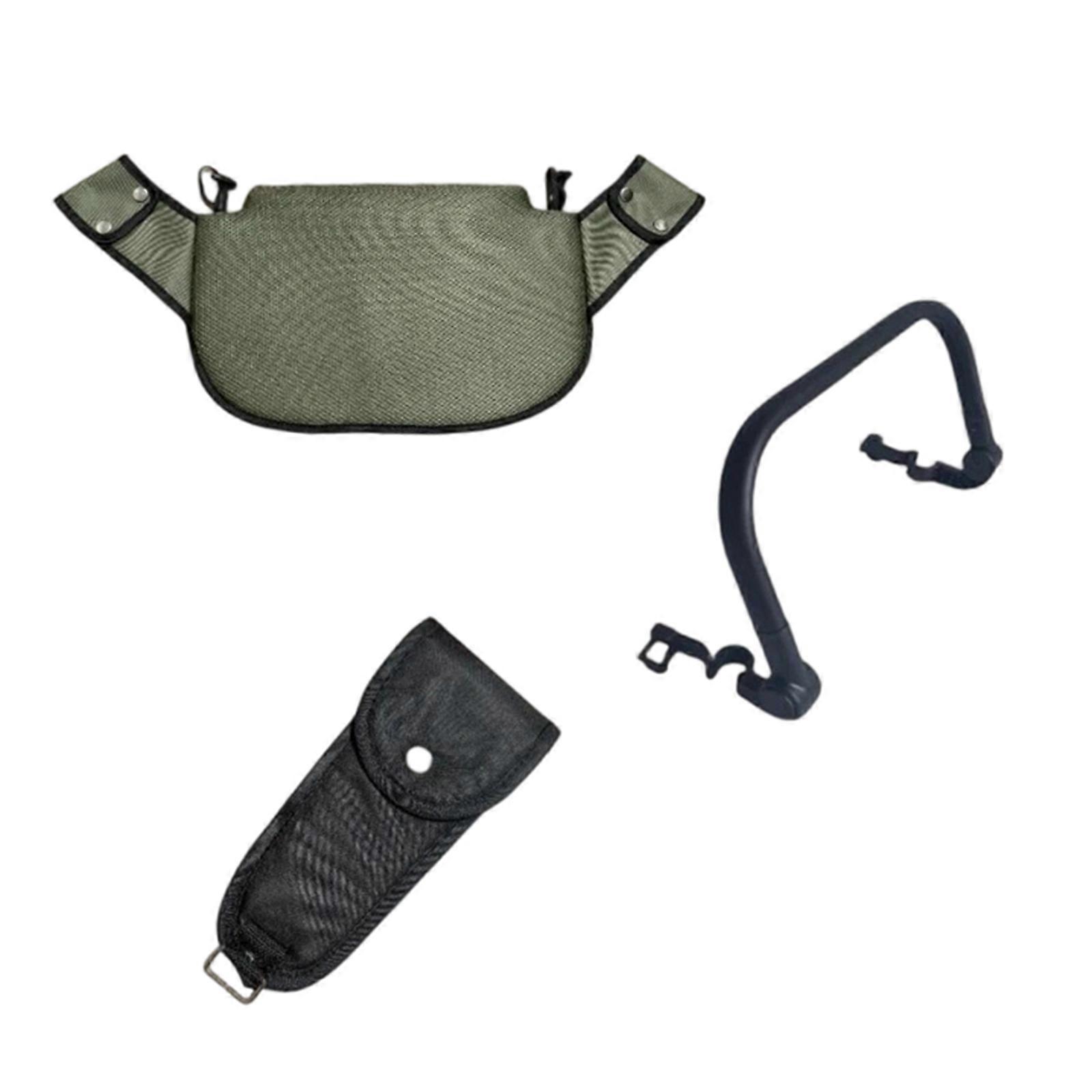 3Pcs/set Strollers Armrest And Footrest Crotch Protector Set Breathable PU Easy Installation For Infant Safety  Green