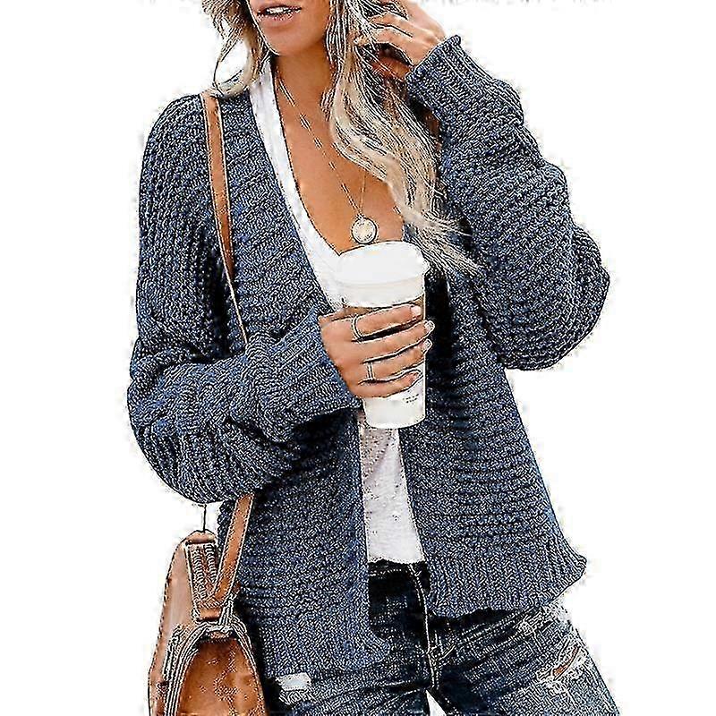 New Blue Women's Warm Woolen Short Coat Jacket