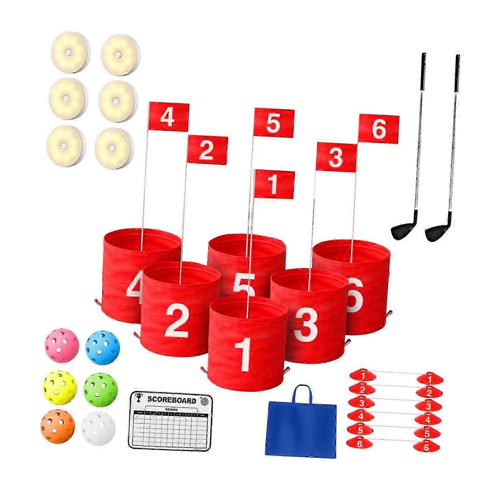 Lawn golf game set for beginners and family