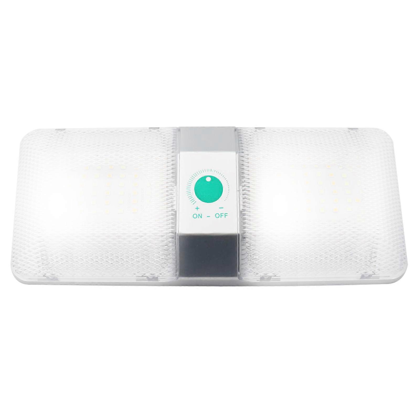 RV ceiling light for boat 6000-6500K with double dome design