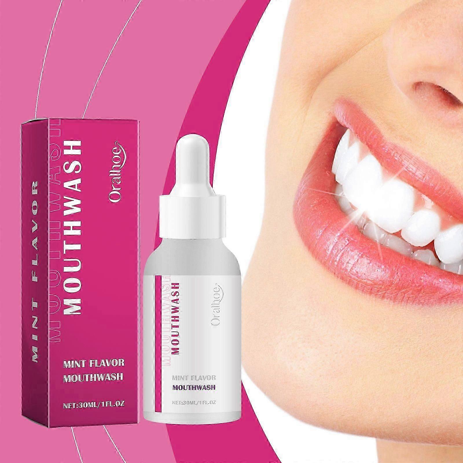 Refreshing Peppermint Mouthwash for Sensitive Teeth, Whitening & Daily Freshness