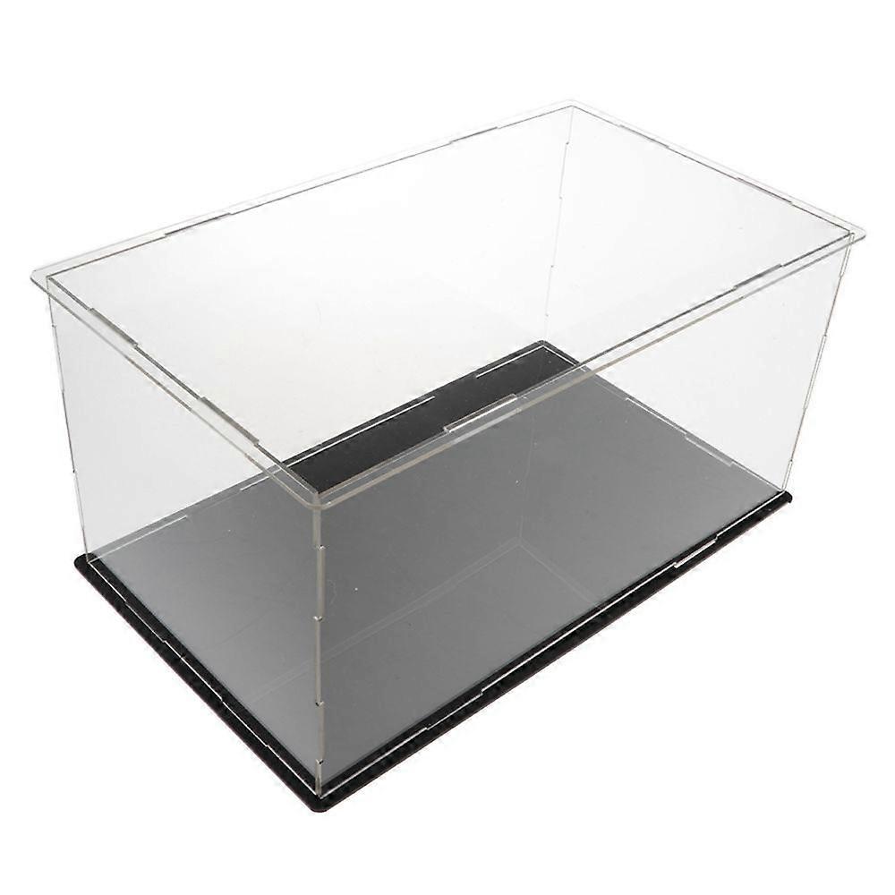 Acrylic Showcase Dustproof Protective Boxes Container 28x16x14cm