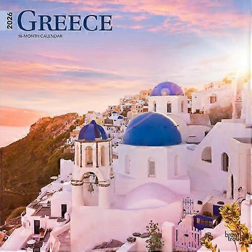 Greece 2026 Square Flap Calendar by BrownTrout Calendar Book
