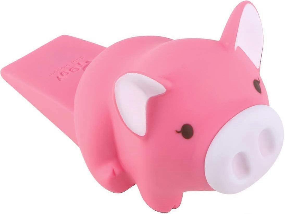 Pig Door Stopper Wedge Security Mouse Designed Cartoon Stop Door Bottom Protectorpink