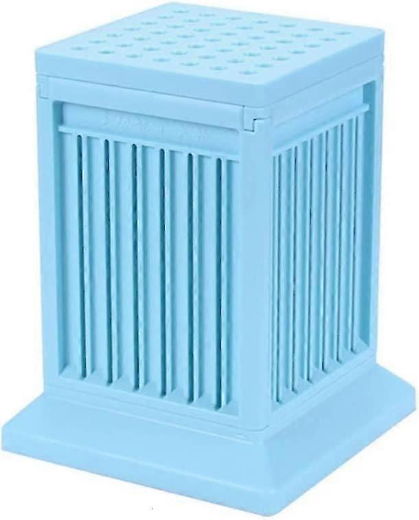 49 Holes Reusable Grill Meat Cutting Tool Spit Maker Kebab Making Box(sky Blue)