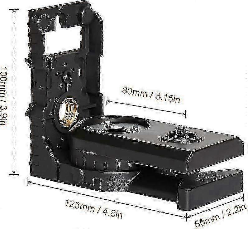 Laser Level Bracket with Strong Magnets, Durable Construction for Secure Mounting on Metal Surfaces