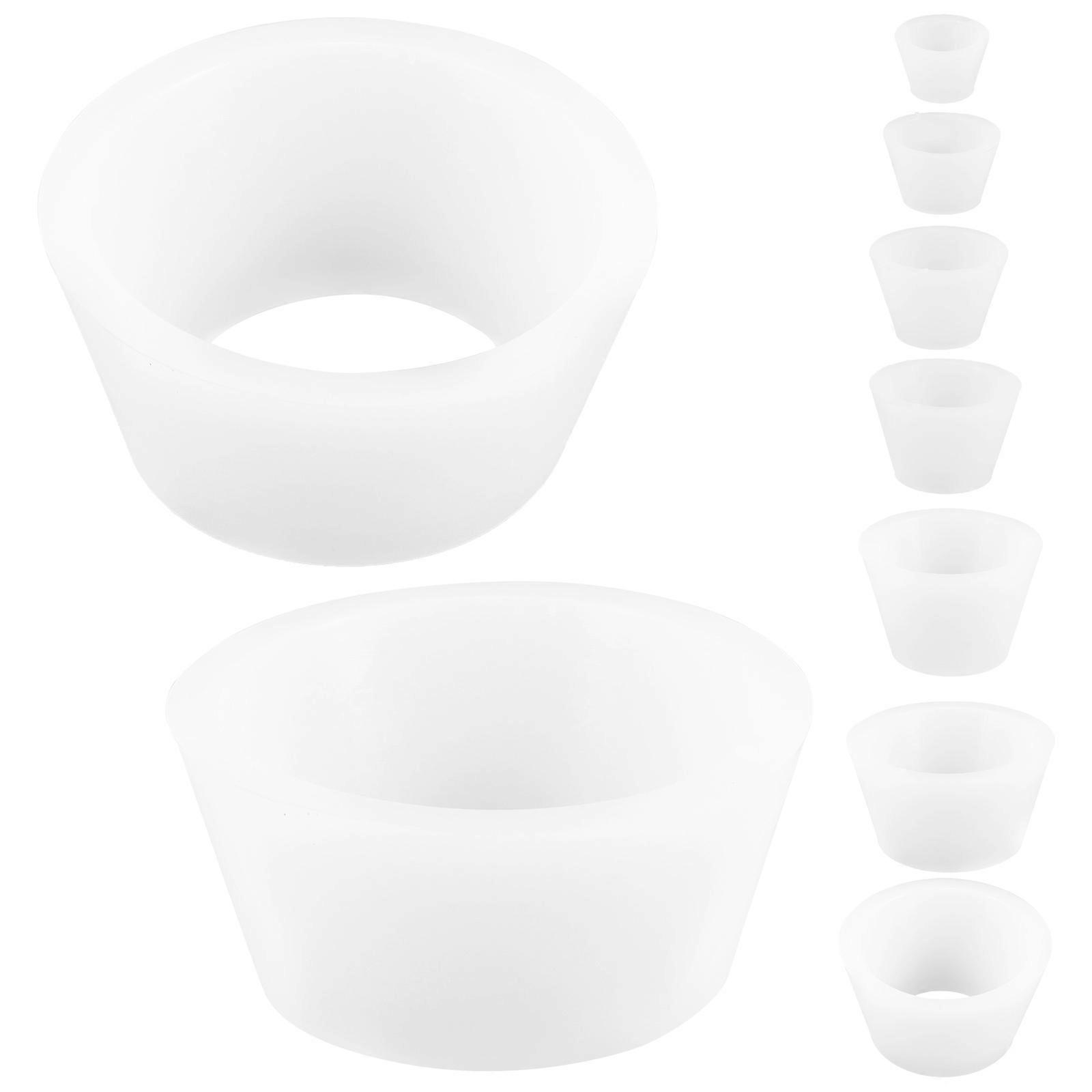 Silicone Funnel Sealing Ring Flask Funnel Adapter Set for Filtering 9Pcs