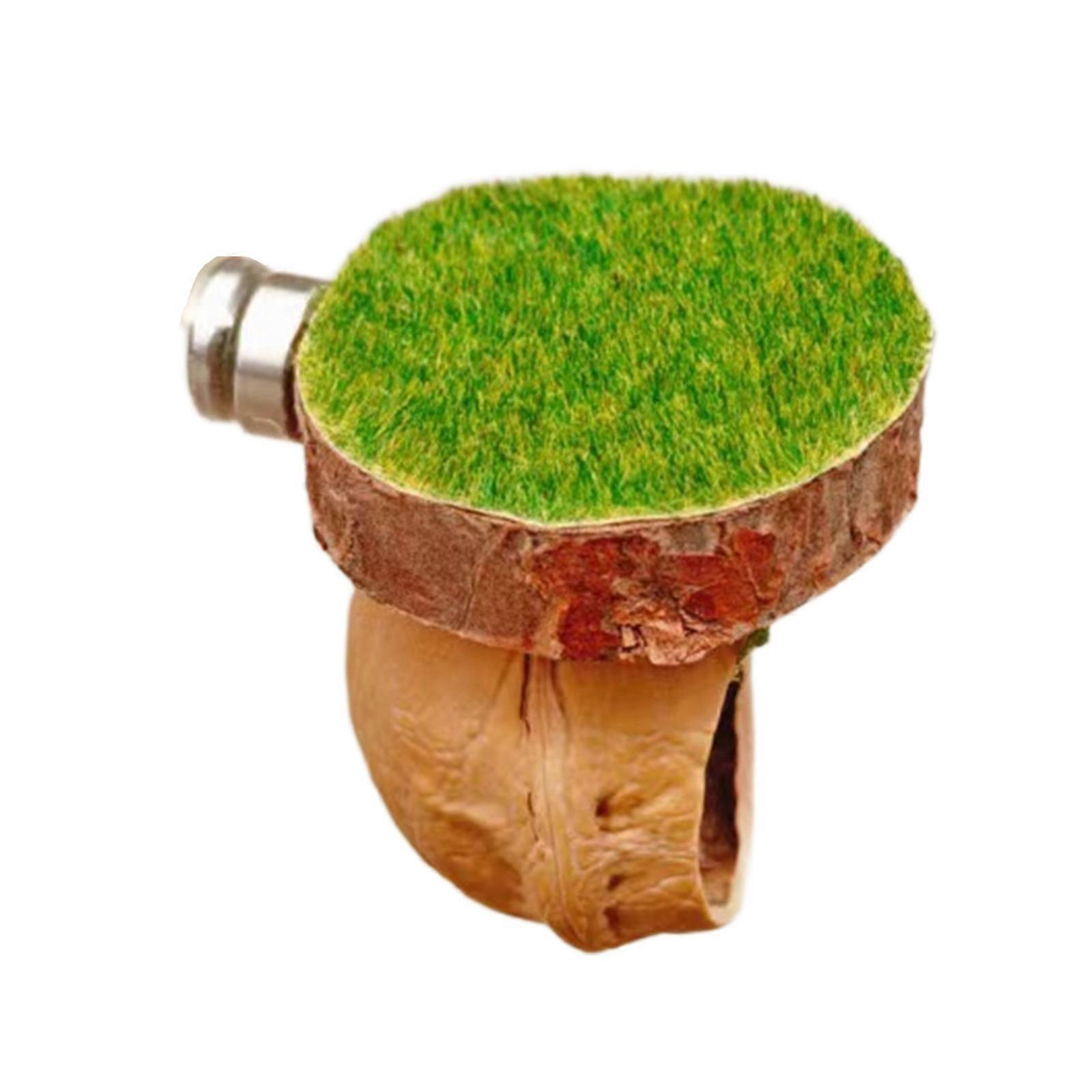 Natural Jumping Spiders Habitat Wood Hideouts Cave with Ventilated Design for Reptiles and Small Pet Shelter Place Multicolor