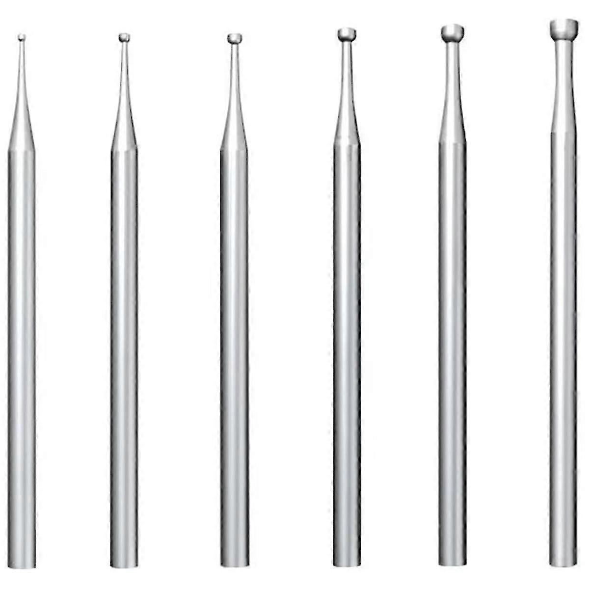 6 قطع من رؤوس المثقاب المستديرة - ساق 3/32 بوصة لصنع المجوهرات، رؤوس مثاقب سلكية مستديرة