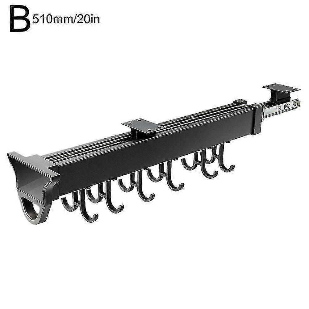 Adjustable Clothes Rails Wardrobe Pull Out Retractable Cabinet Clothes Hanger