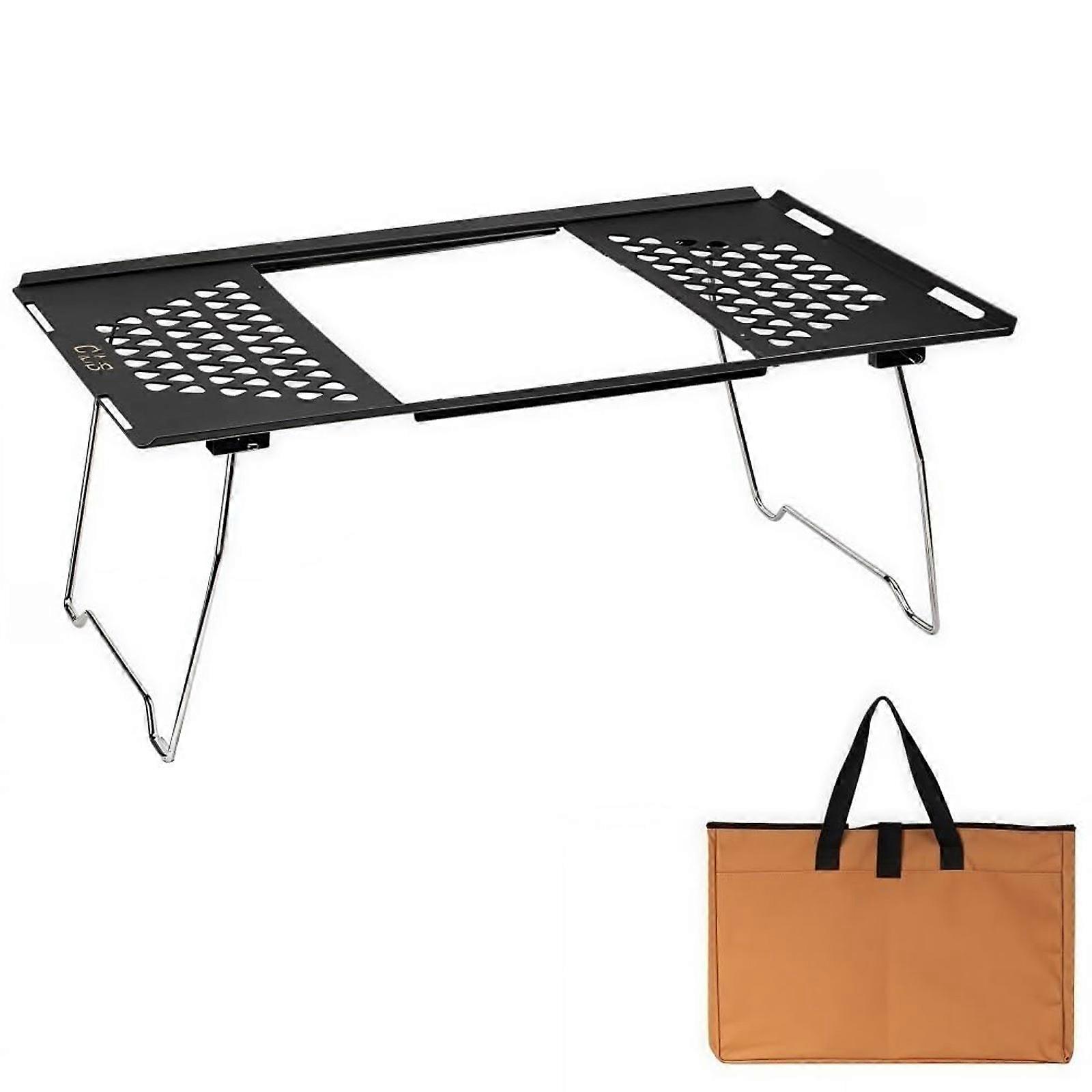 Heavy Duty Stackable Folding Table Outdoor Stainless Compact Camping Tailgating Durability Design for Picnics Garden Use Multicolor