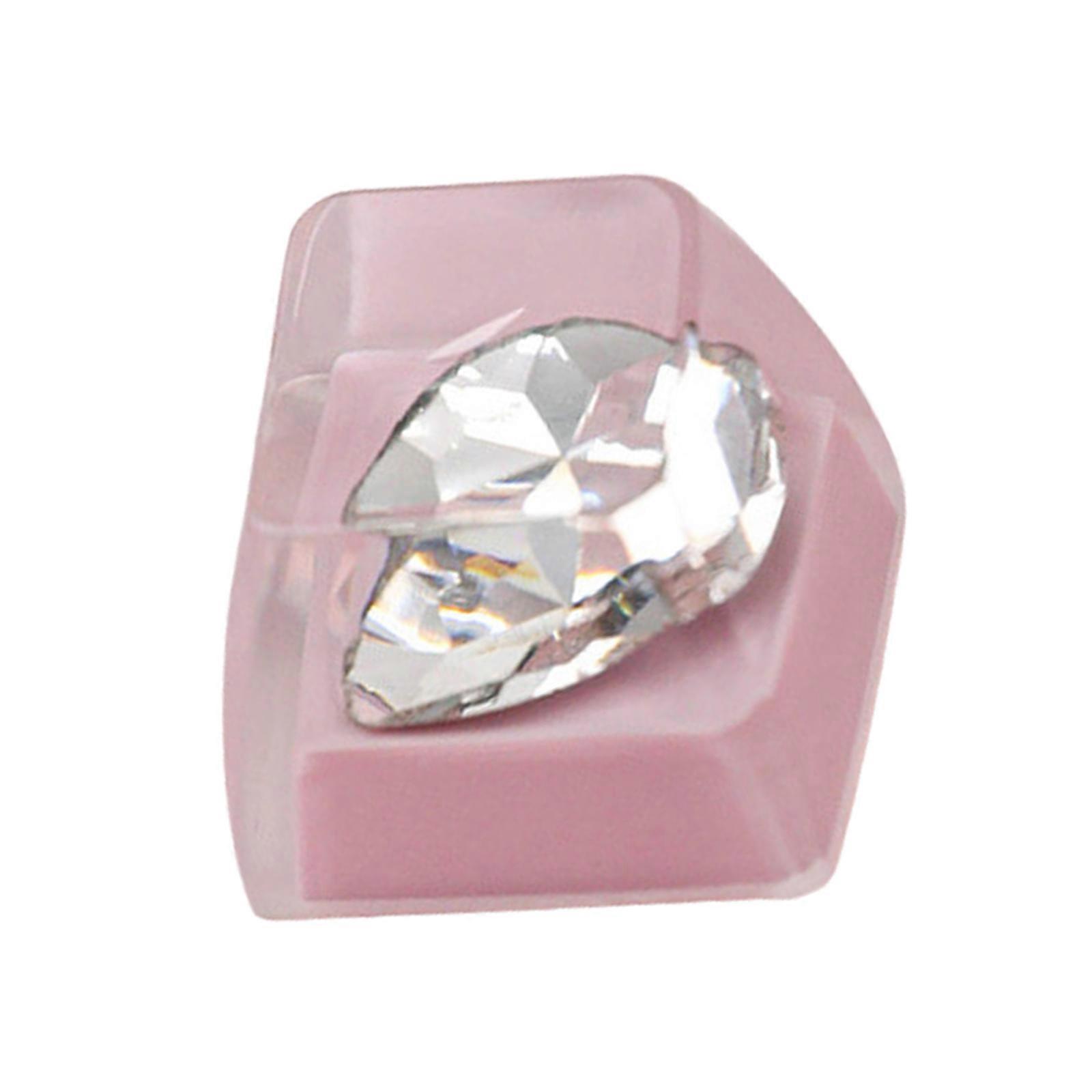 Gloss Resin Keycap For Mechanical Keyboards Gloss Surfaces Enhances Aesthetics Shatterproof  Pink