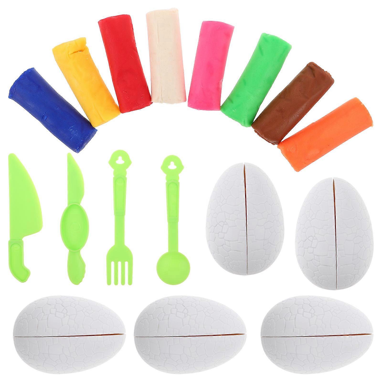 Dinosaur Eggs Set for Craft 1Set Plastic Tools for Kids