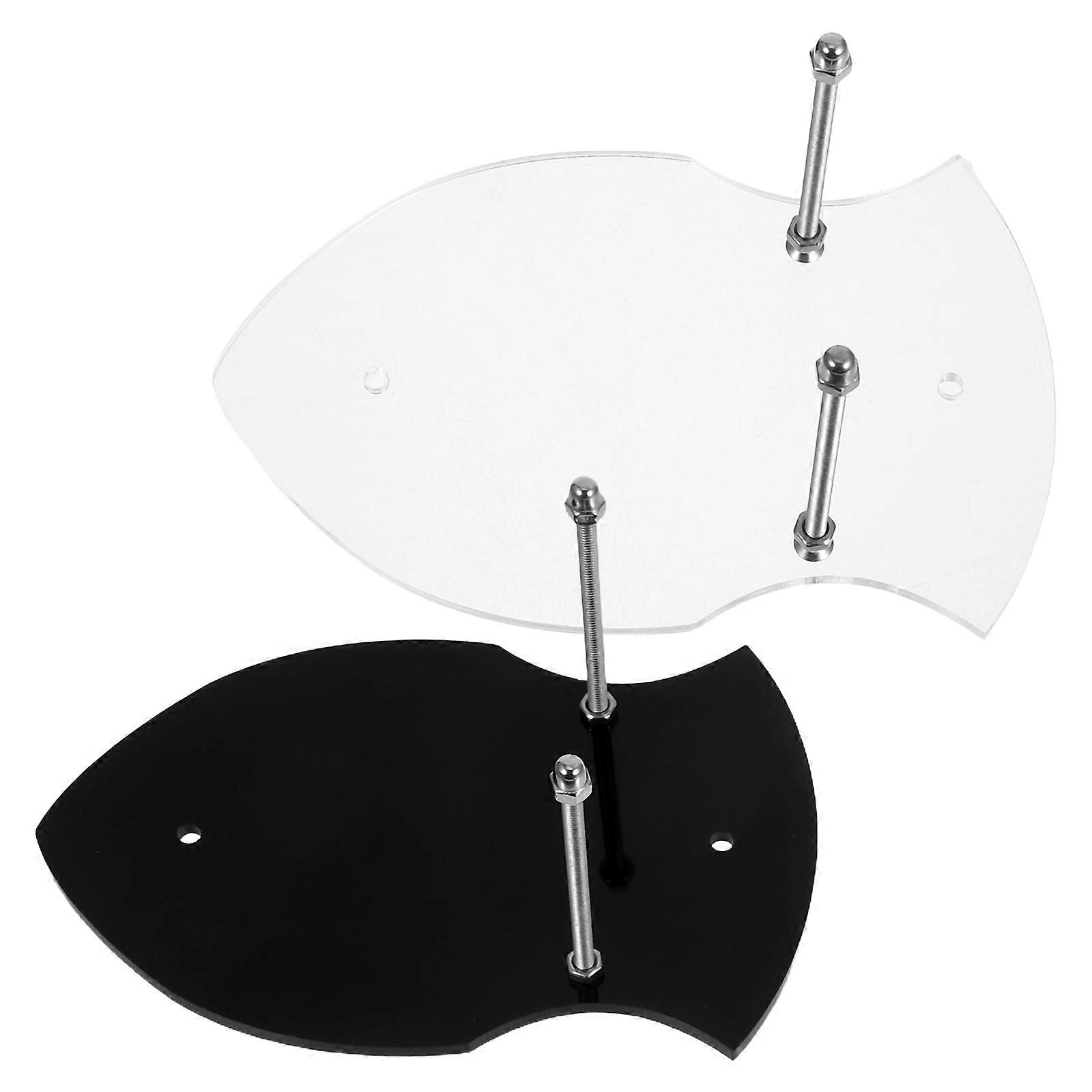 Sword Display Wall Mount Acrylic Holder for Decor 2Pcs Vertical Storage Rack