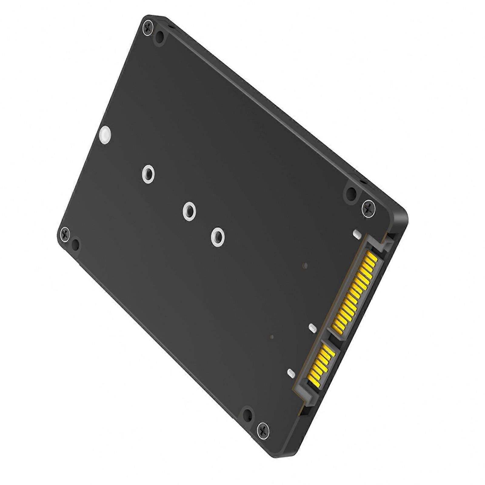 Adaptador de SSD M.2 NGFF B Key para gabinete de disco rígido de 2,5 polegadas, 6 Gbps, com capa protetora. Multicolorido.