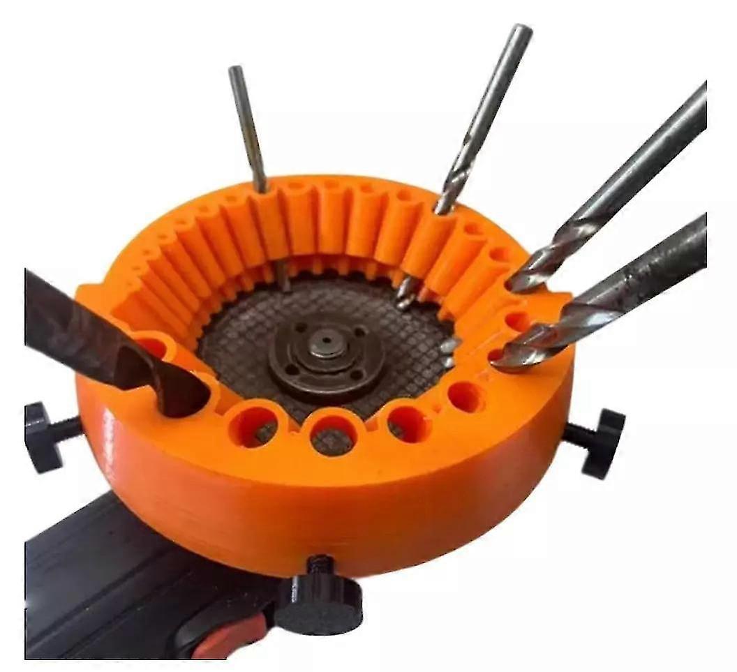Drill Bit Sharpener for Metal and Wood Bits, Grinder Attachment