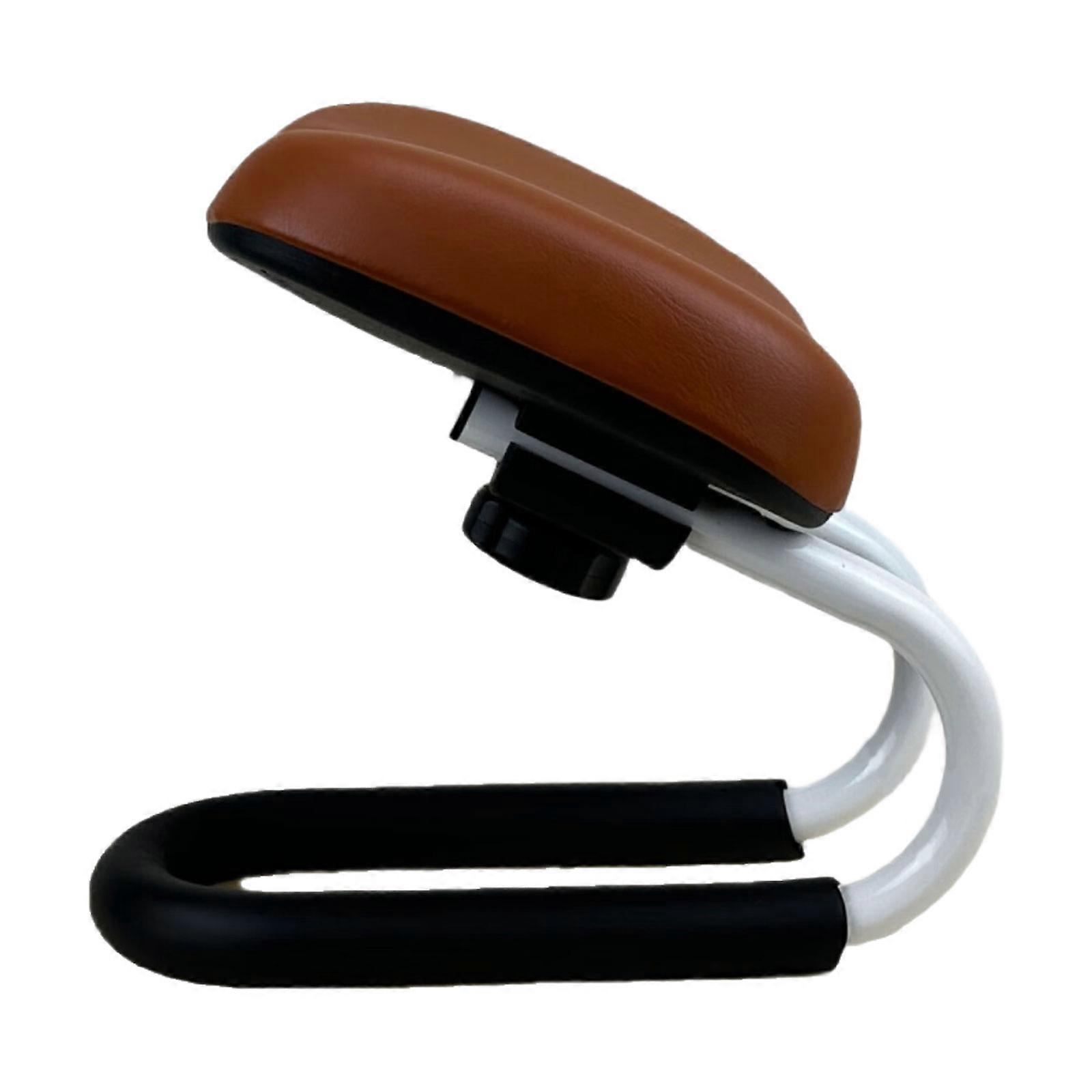 Functional Adjustable Kneeler Stool For Indoor Outdoor Use High Density Foam With Reinforced Metal Joints Structure  Brown