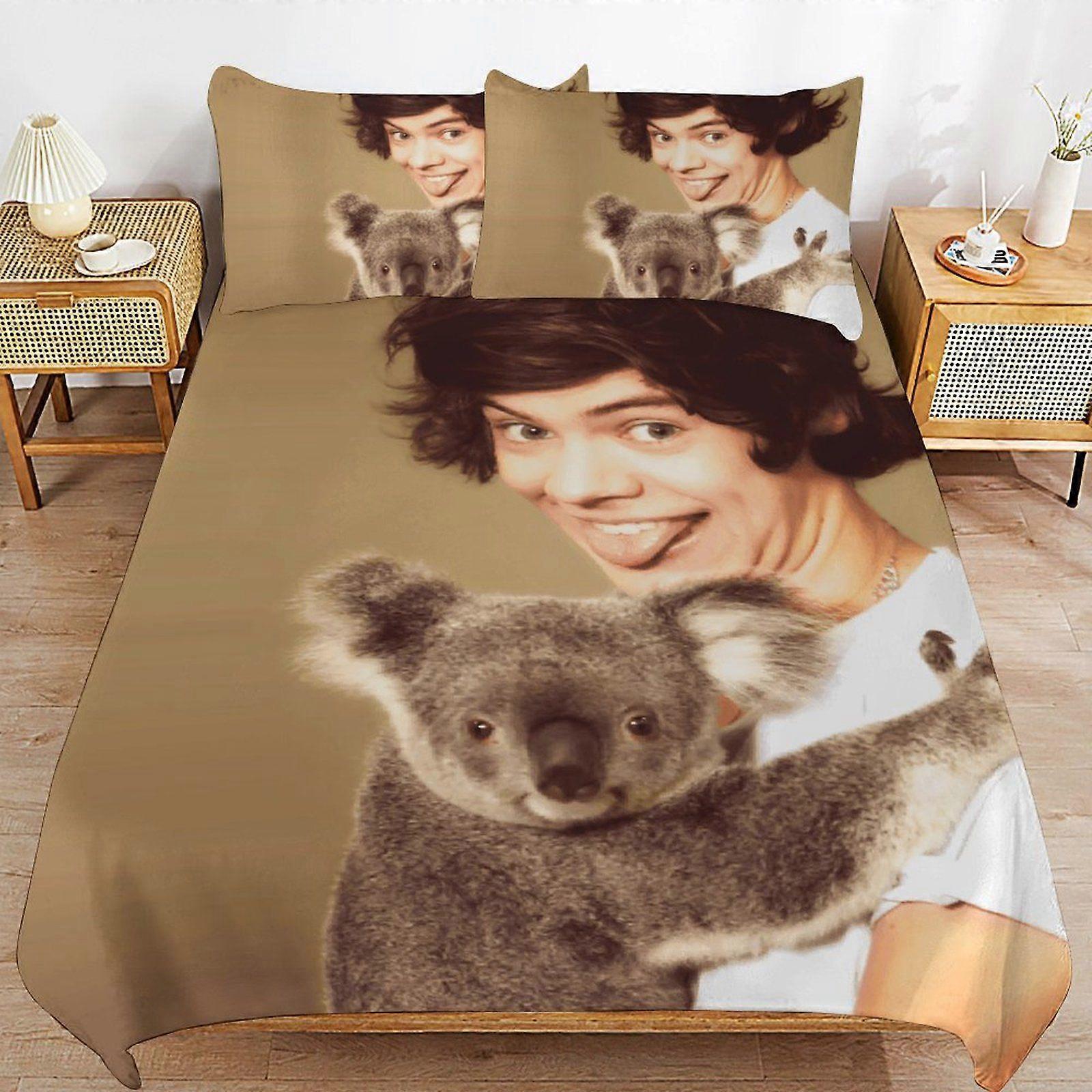 e153 Harry Styles Daily Comfort Soft Durable Zipper Structure Comfortable Fabric Duvet Cover Sets Sleeping Essentials u153