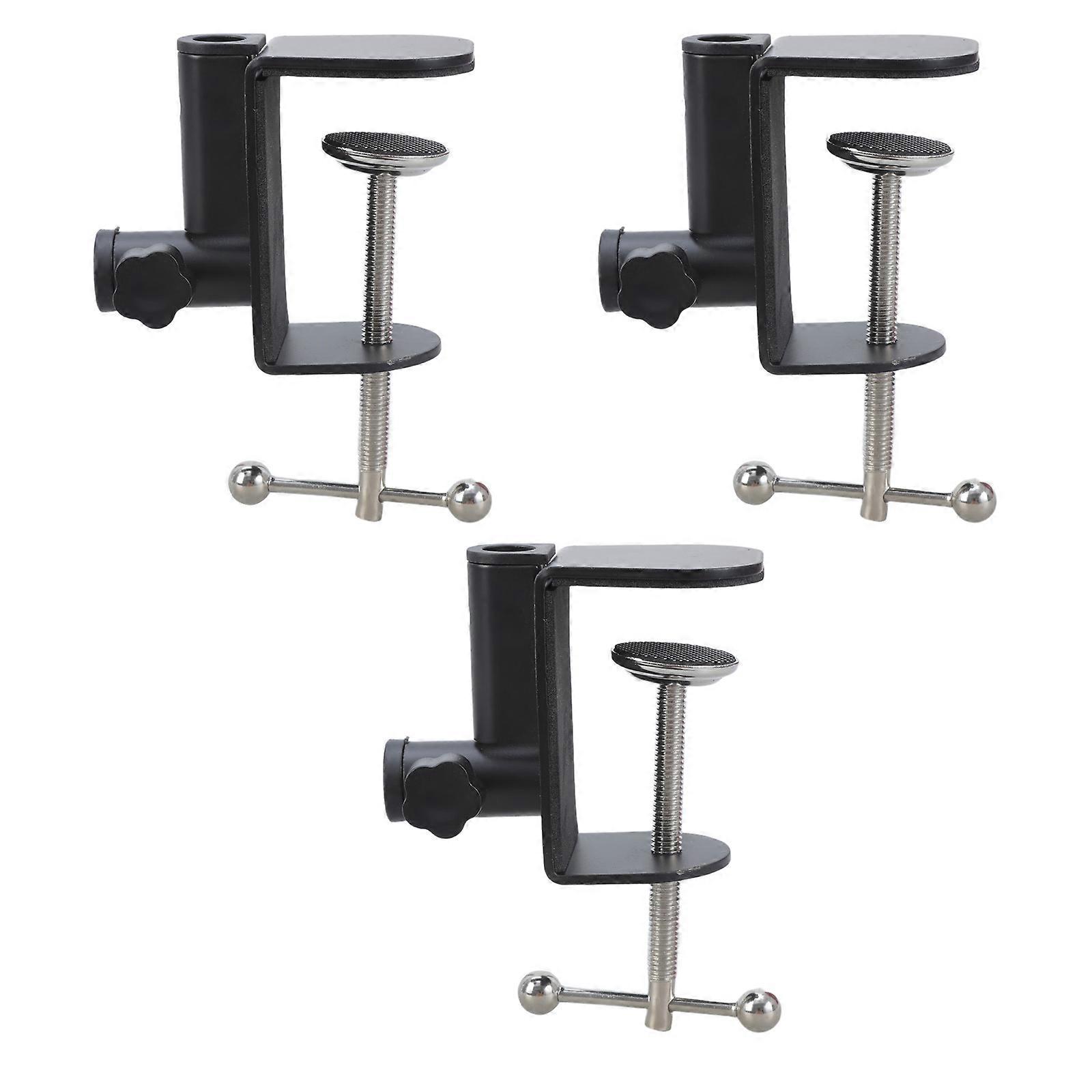 Adjustable Swivels Arm Metal Clamp on Lamp Holders With Protective Sturdy Construction for Crafting Streaming Setups Multicolor