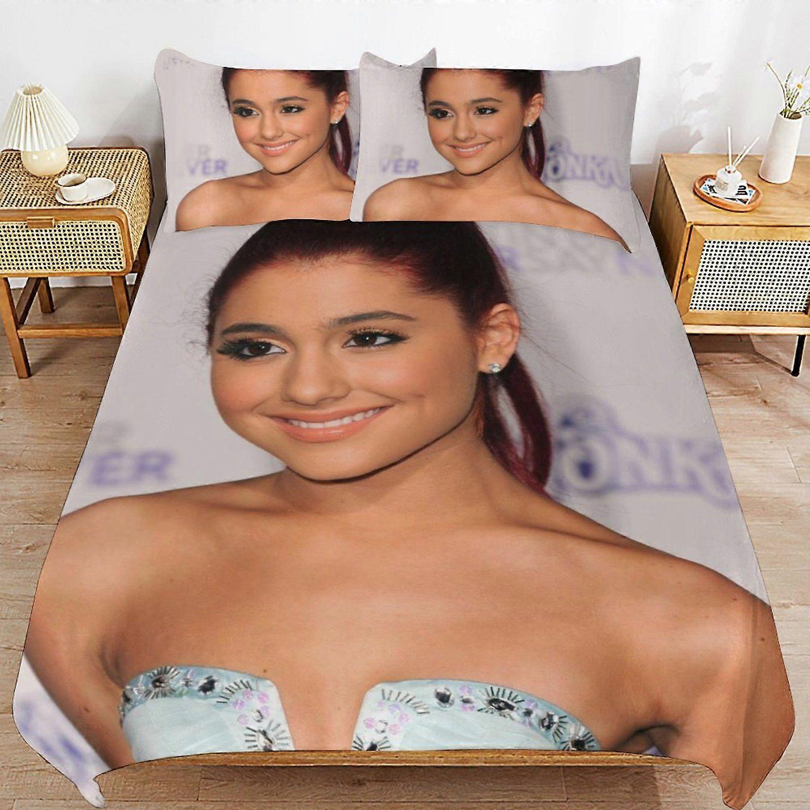 y331 ariana grande Durable Thread Count Secure Zipper Ultra Comfort Texture Duvet Cover Sets Bedding Solution v331