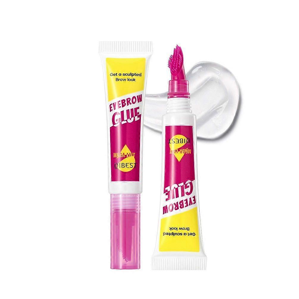 The Brow Glue Crazy Lift, Brow Lamination Gel with 16HR Strong Hold & Built-In Styling Comb - Clear Eyebrow Gel - Waterproof & Sweatproof