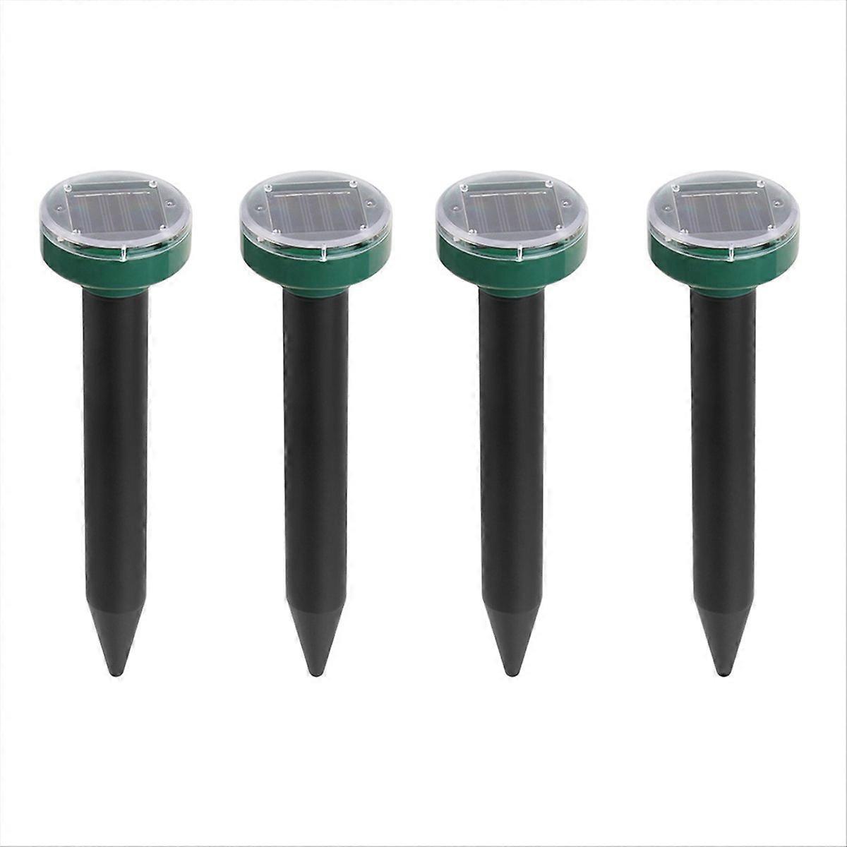 4Pcs Mole Repeller Solar Driving Away Vole Snake for Home