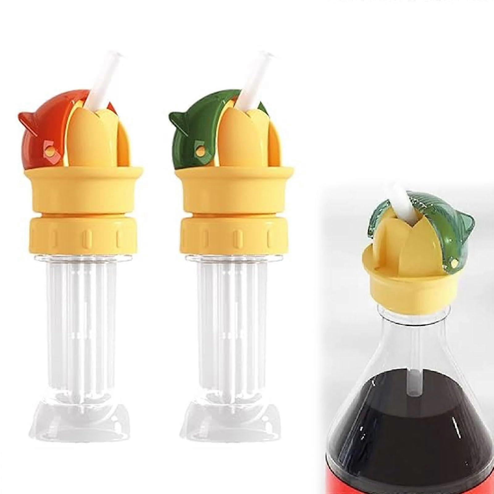 Kids Water Bottle Straw Lid with Silicone Spout Adapter, No Spill 2 in 1 Design for Drinking