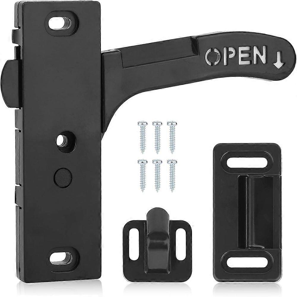 Screen Door Latch Replacement Kit, RV Screen Door Handle Latch Closer for Motorhome, RV Camper (Right Hand)