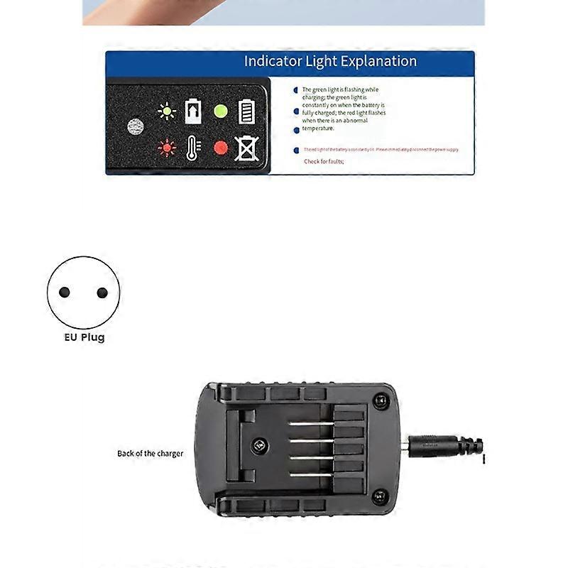 WA3760 Lithium Battery Charger for 20V WA3551 WA3572 WA3550 WA3553 WG629 WA3860 WA3760 WA3880