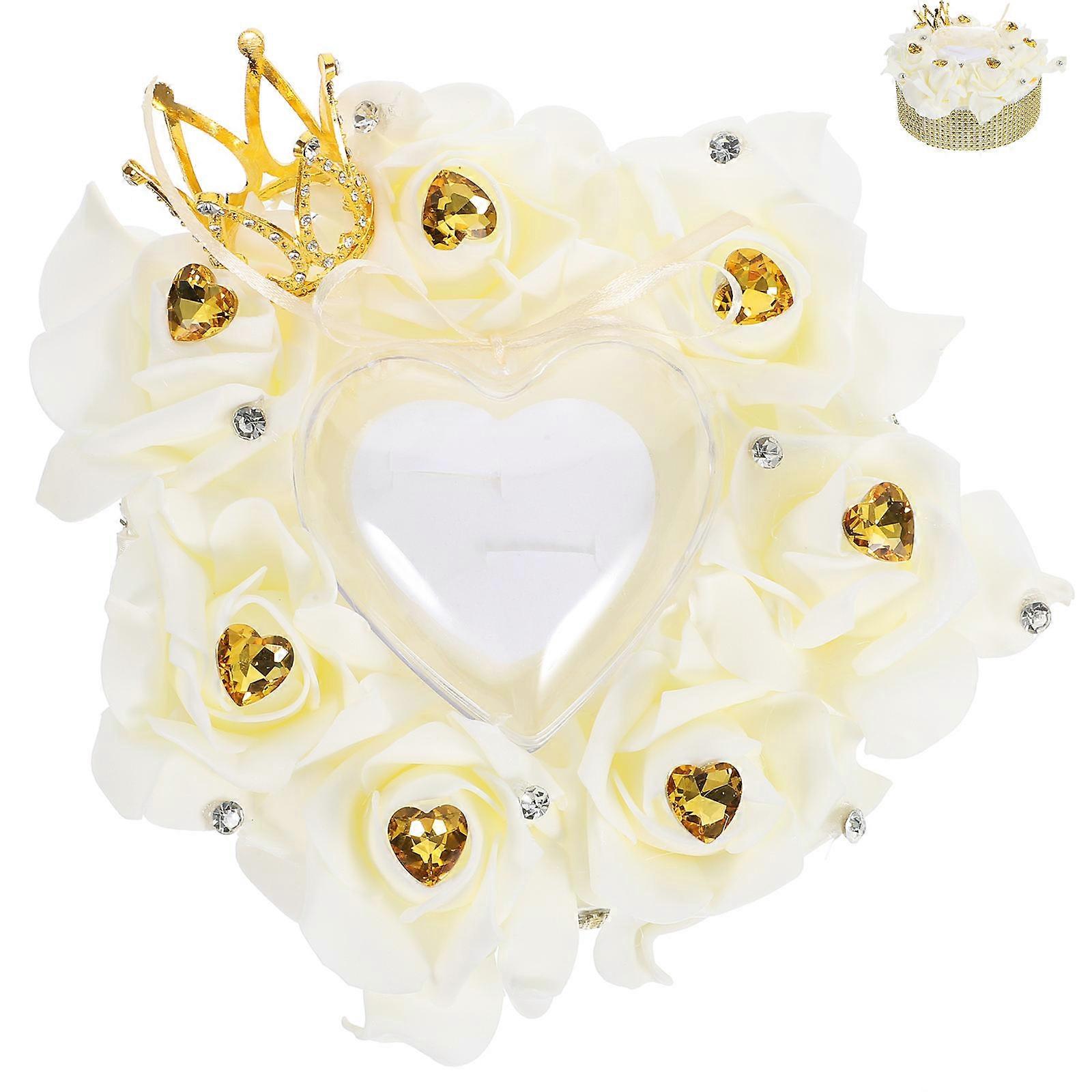 Wedding Ring Box for Engagement Use in Multi Color and Foam Material