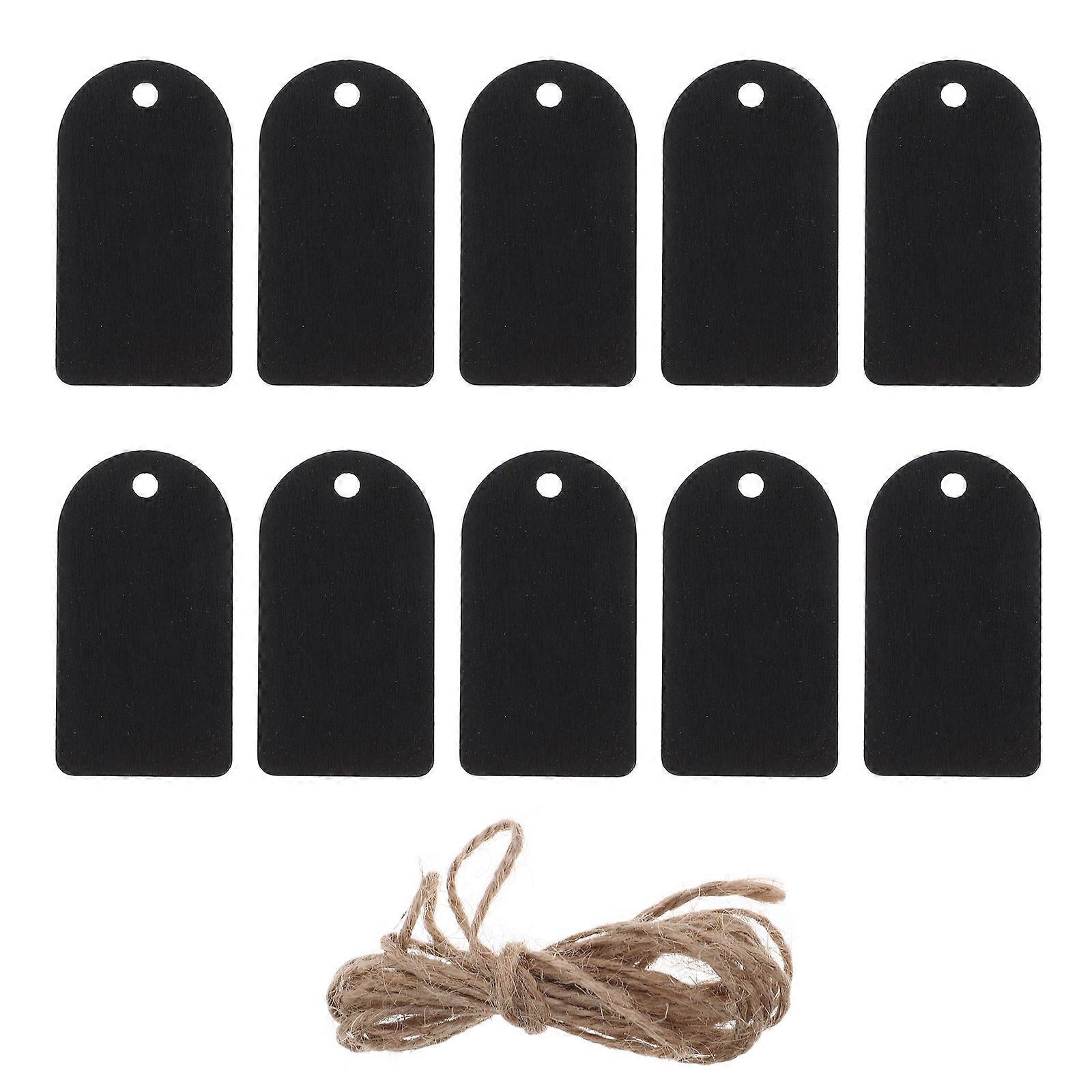 Hanging Blackboard Double-Sided Writable Mini Chalkboard Tags for Decoration 200Sets
