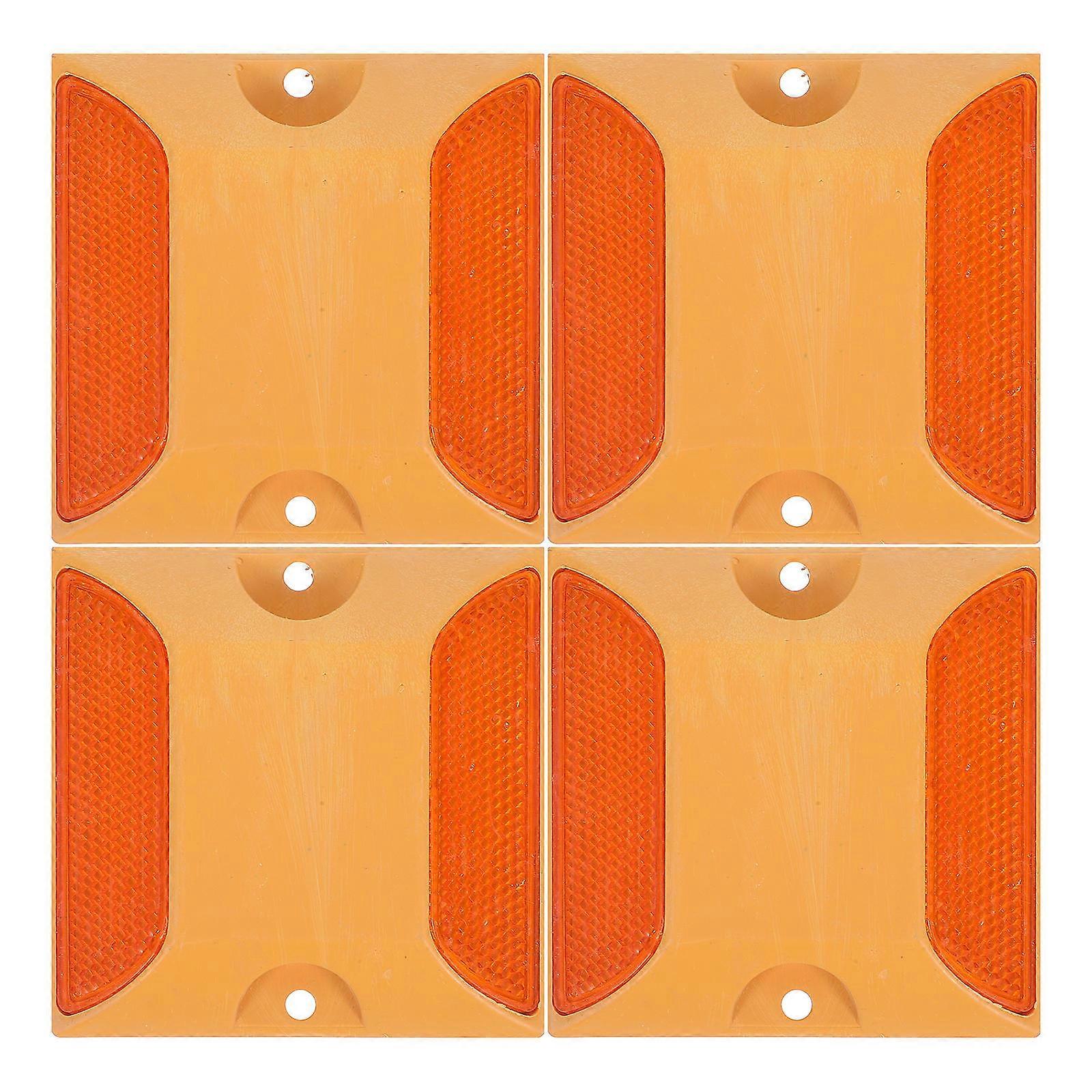 Reflective Lane Markers Studs for Sidewalks 4Pcs Durable Safety Markers