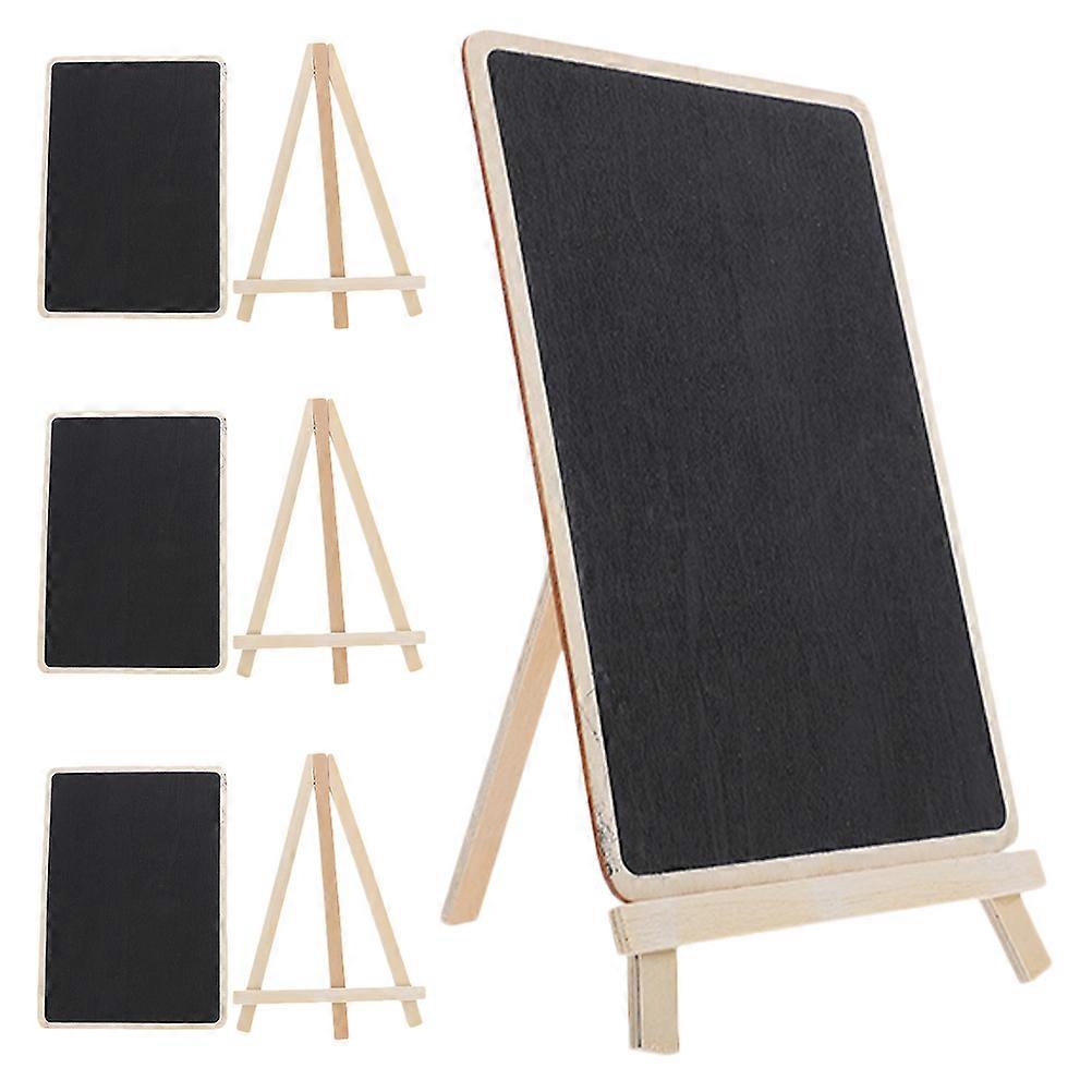 Chalkboard Sign Board Desktop Blackboard for Decoration 4Pcs Set