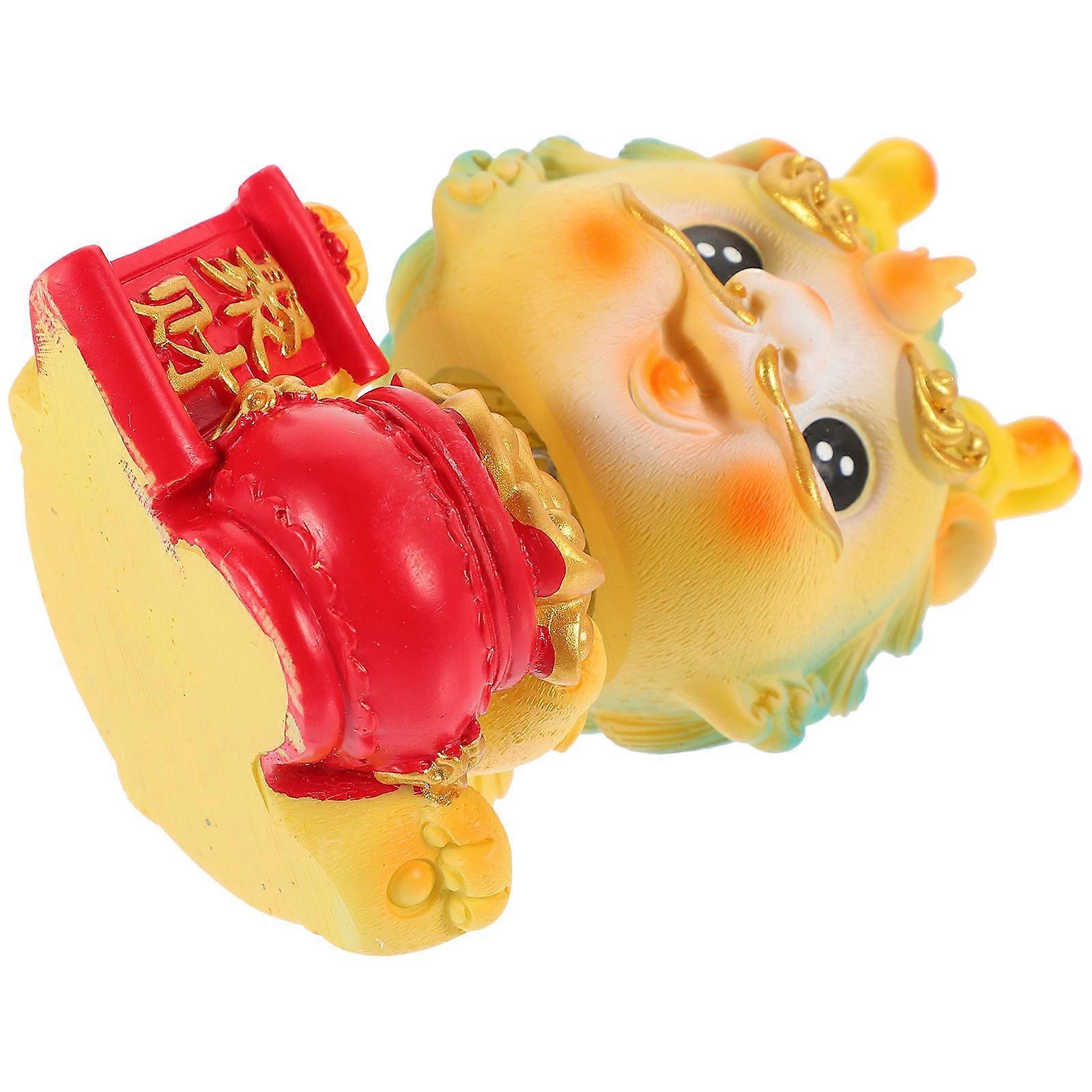 Dragon Decors Resin Dragon Statue for Decoration 5Pcs