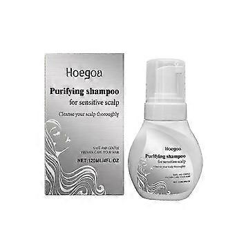 Hoegoa hair moisturizing shampoo deeply cleanses, strengthens and nourishes the scalp, massages and repairs hair roots