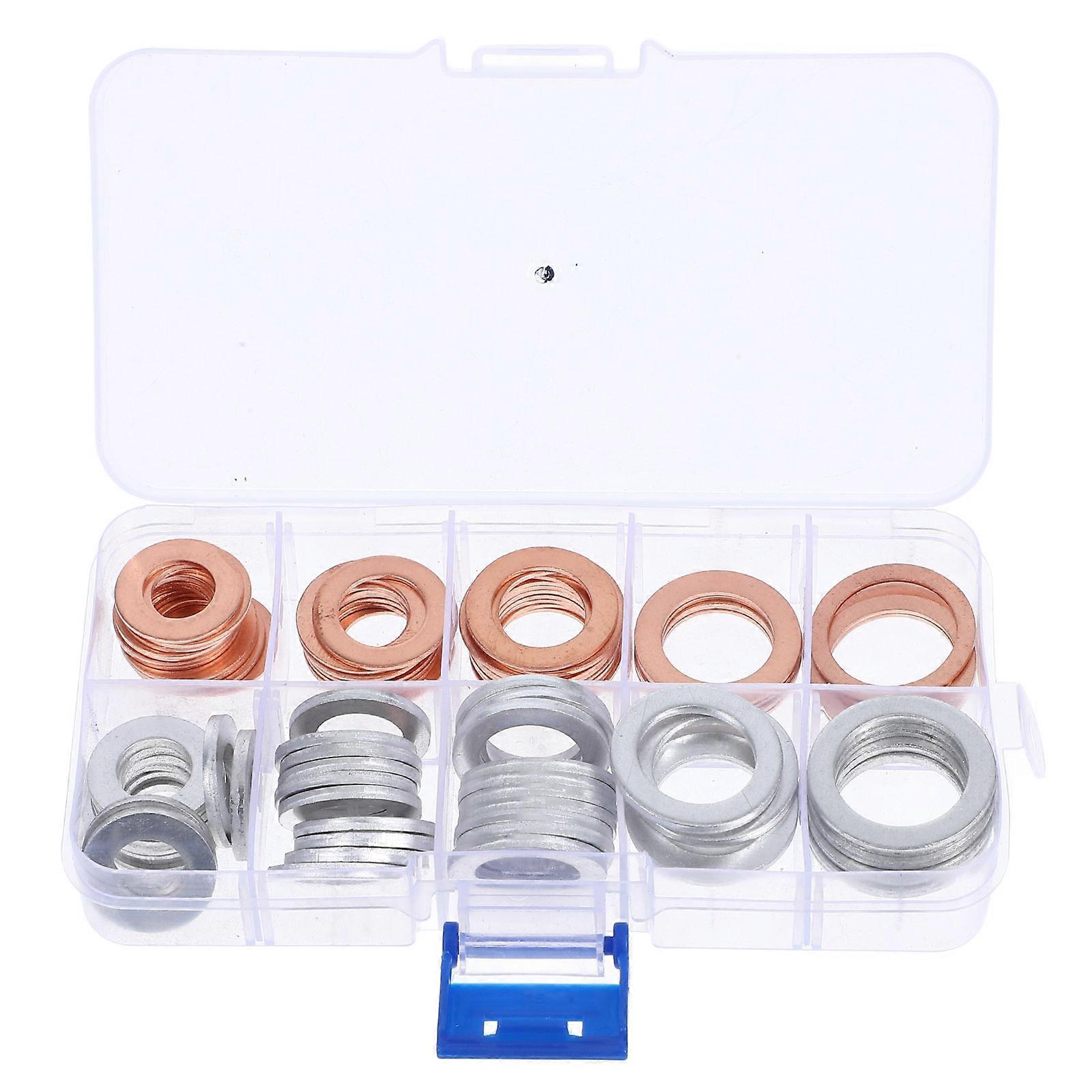 Drain Plug Gasket for Sealing Aluminum Copper Material 1 Box Set