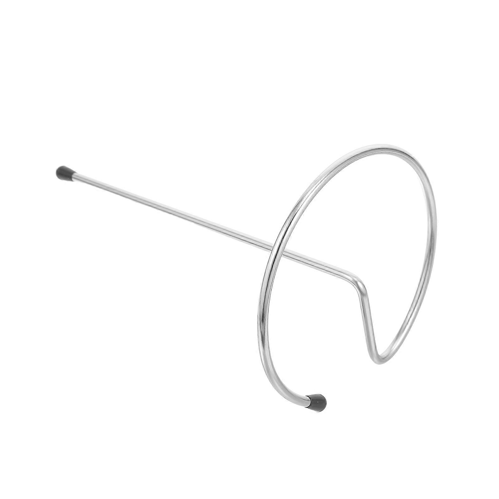 Silver Stemware Drying Stand for Wine Decanter Metal Wire Rack Single Spindle