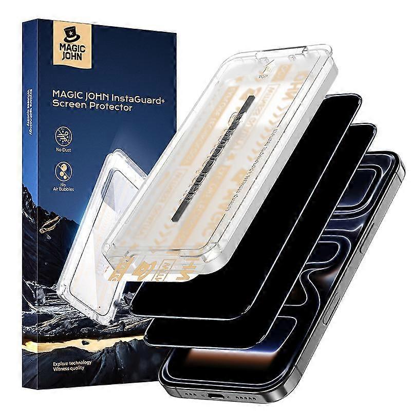 ��TikTokShopBlackFriday��MAGIC JOHN Premium Upgraded Privacy Screen Protector Dustproof Bubble-Free Design Ultra-Clear for iPhone & Samsung