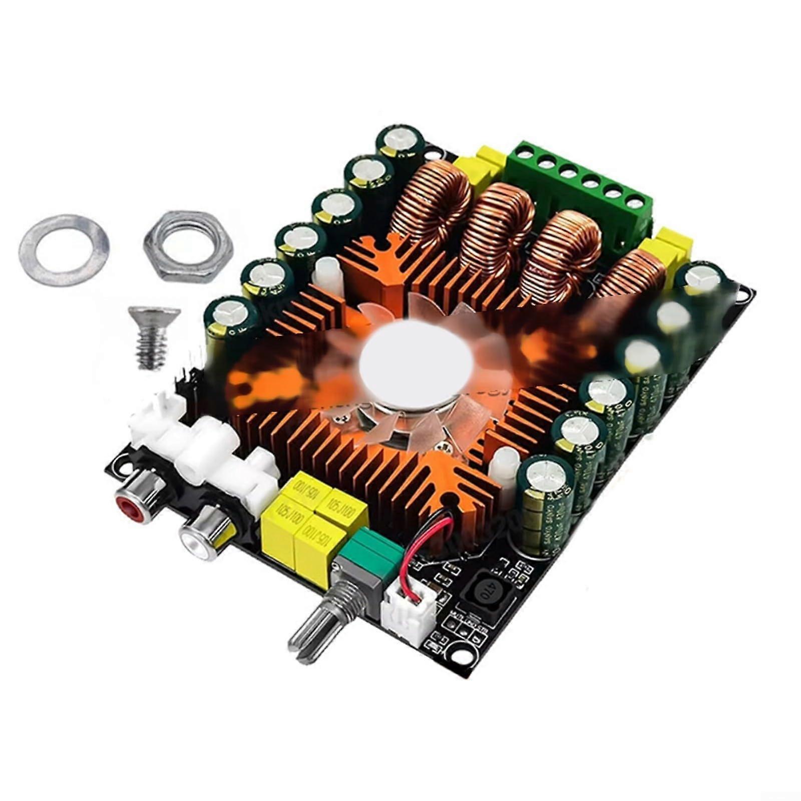 TDA7498E Digital Power Board 2x160W Class D Stereo BTL 220W Audio Industrial Temperature Control Fan Low Noise