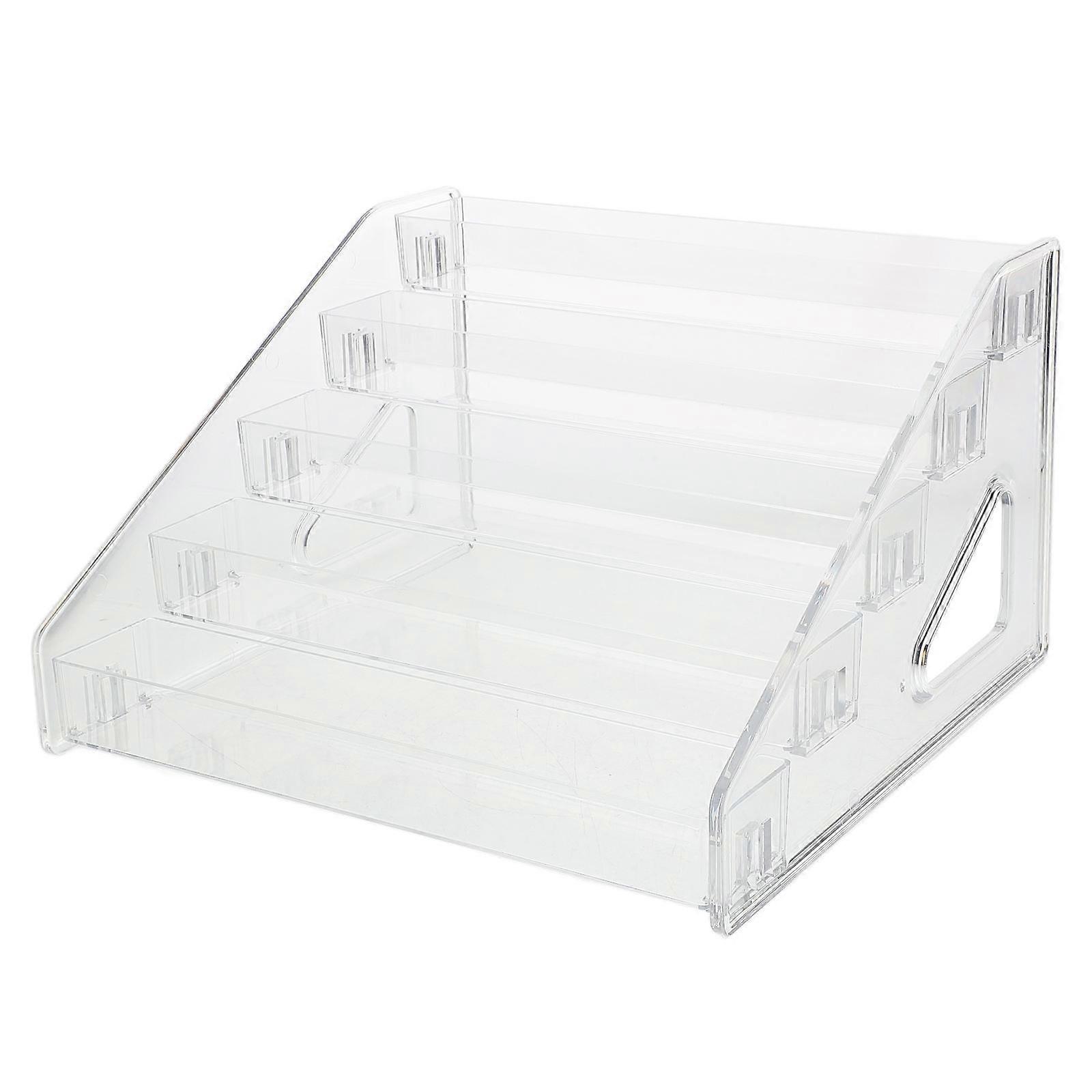 Acrylic Display Riser for Figure Clear 5 Tiered Display Shelf Organizer Stand
