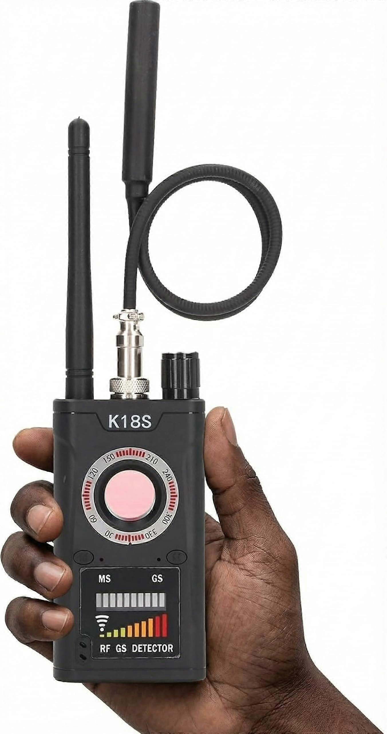 Hidden Camera Detector RF Signal Scanner Anti Spy GPS Tracker Finder for Travel Car Hotel Home Black