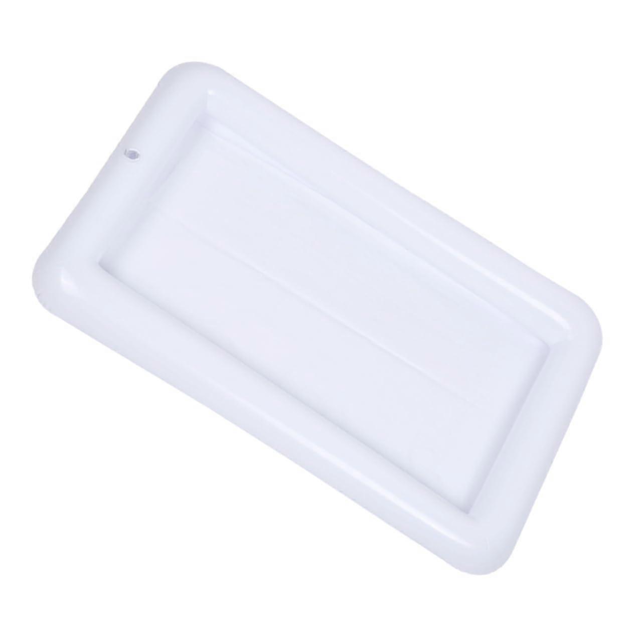 Galvanized Beverage Tub Inflatable Ice Bucket with Quick Drain Plug for Party Picnic Pool Use