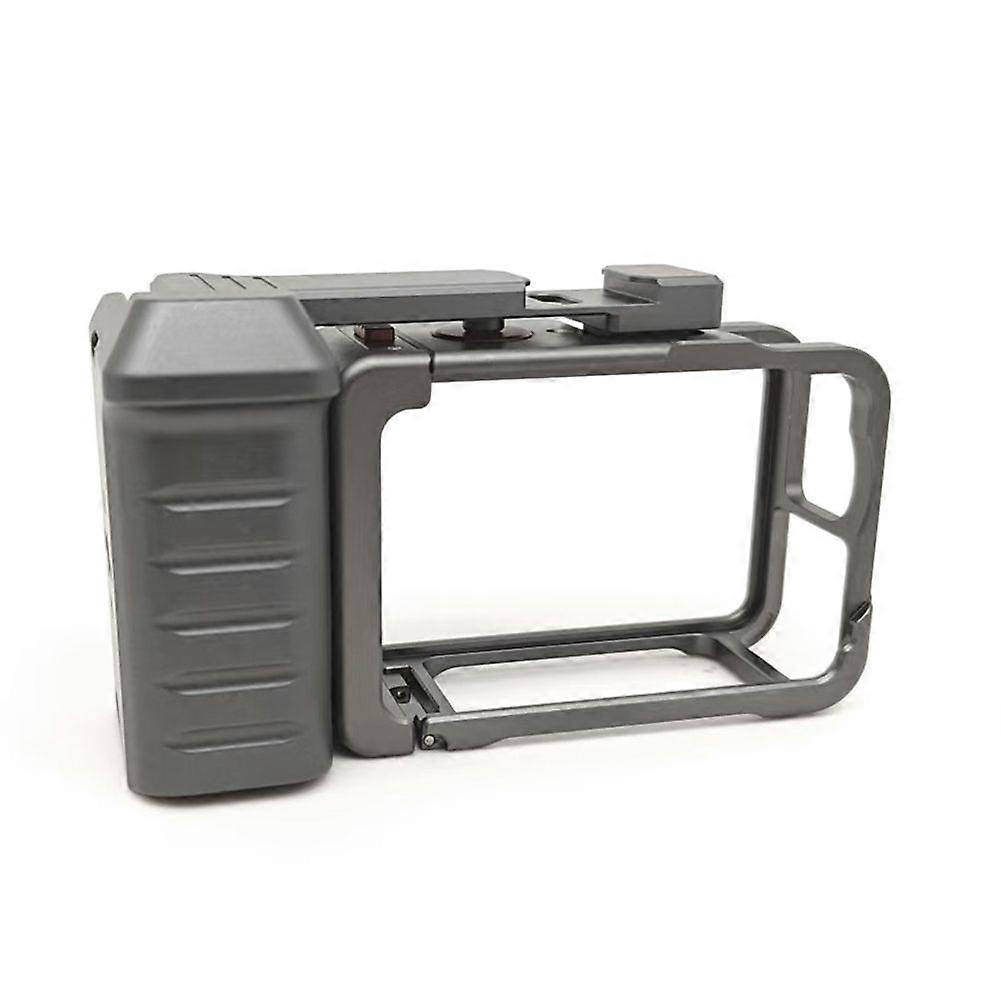 For Action 6 Vlog Grip Mount - Metal Quick Release Rabbit Cage for Enhanced Videography