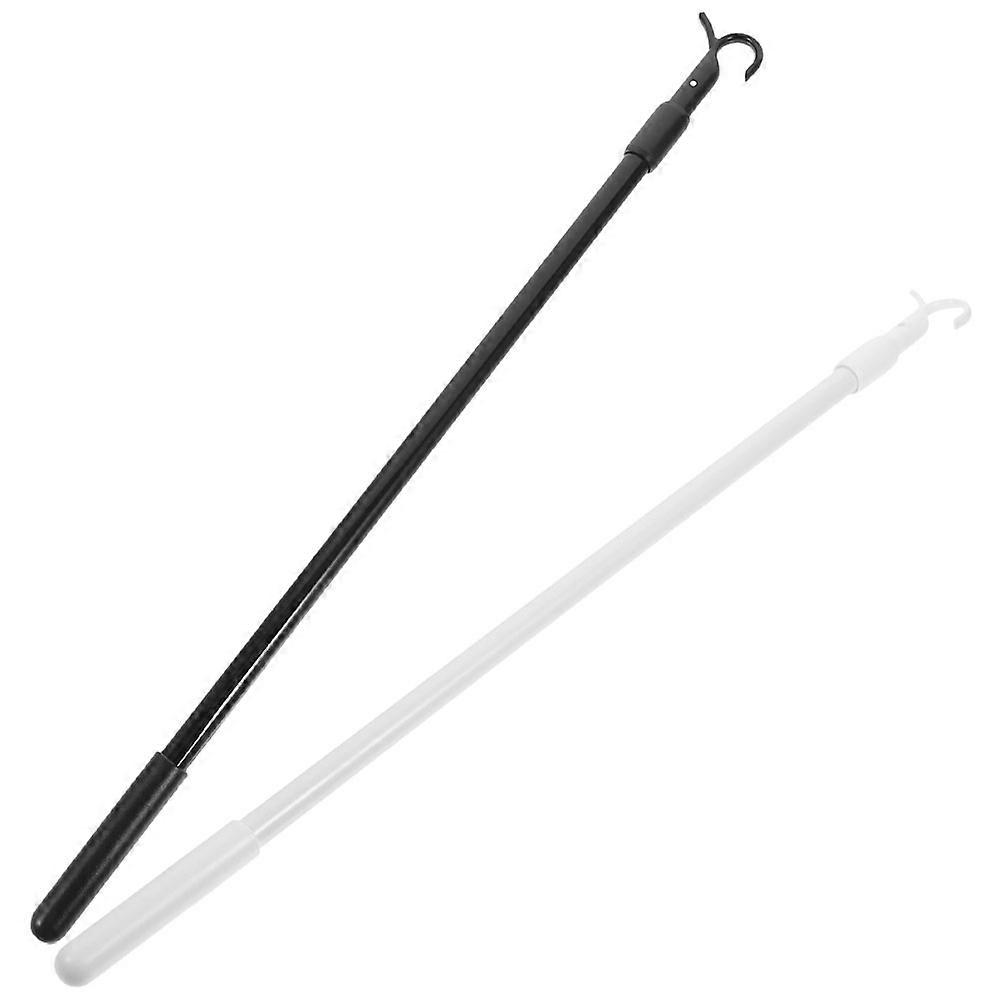 Window Blind Wand Blinds Push Compression Resistance Bending Resistance Black 2Pcs