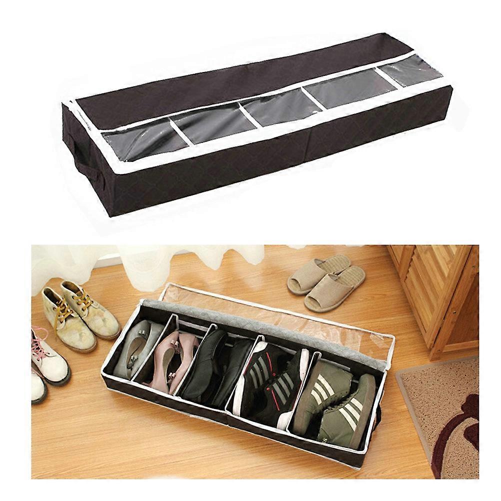 Boot Organizer Box Shoes Storage Box Home Organization Rectangular Non-woven Fabric Use 1Set