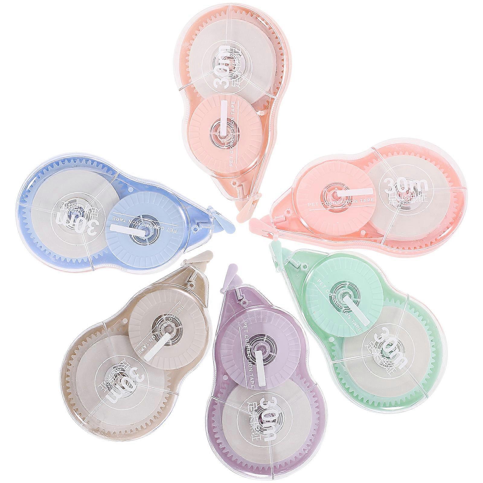 Correction Tape Adhesive Correction Tape for Students 6Pcs