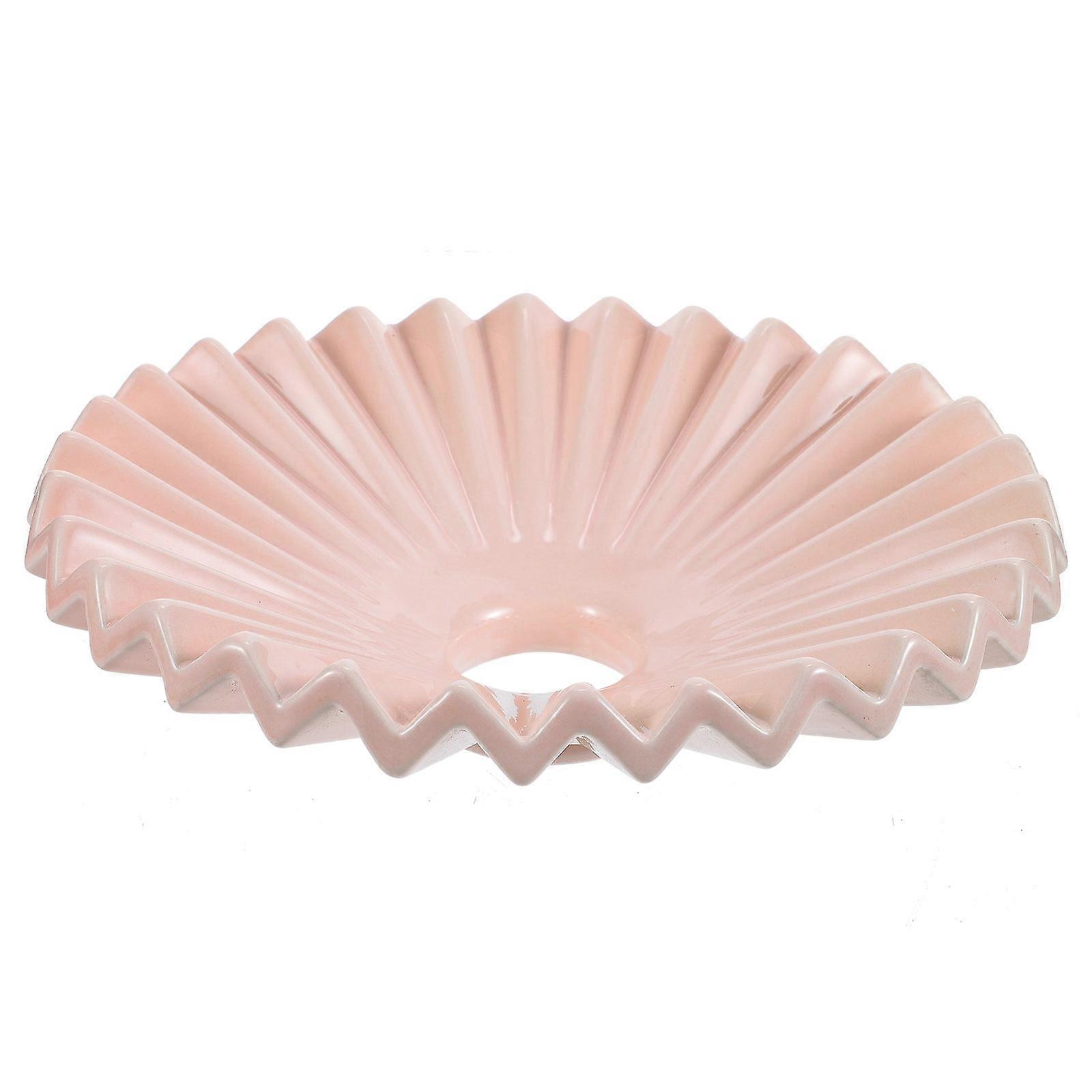 Ceramic Lamp Shade for Hanging Lamp Shade Pink Durable Cover